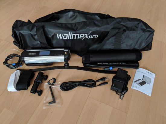 Walimex pro Flex LED 500 Lieferumfang