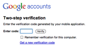 Zwei-Faktor Authentifizierung für Google Apps