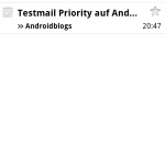 Labelsuche nach label:important in:inbox und is:unread