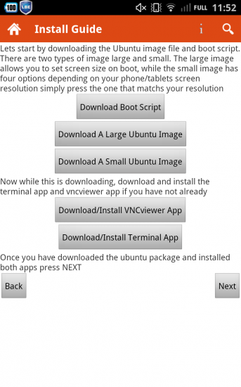 Ubuntu Installer für Android