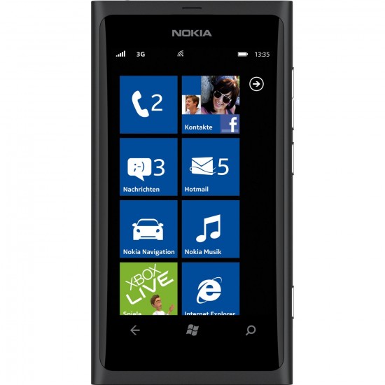 Nokia Lumia 800 Frontansicht (Produktfoto Amazon)