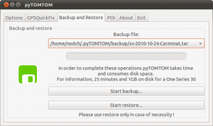 pyTOMTOM Linux Backup TomTom