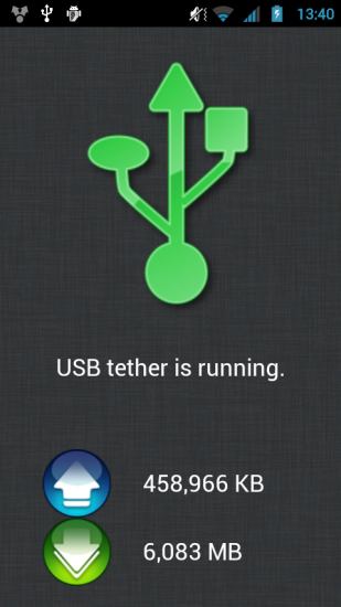 ClockworkMod Tether Alpha Android Screenshot