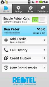 Rebtel VoIP Android App