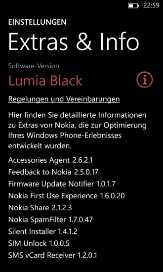 Black Update auf Nokia Lumia 1020